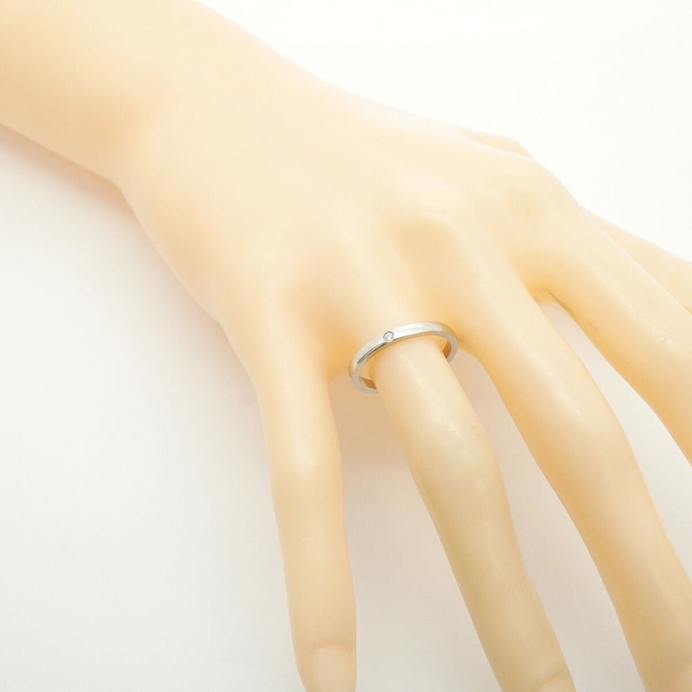 Cartier Classic Ring, 1PD (One Diamond), Pt950 Platinum, Size #53, Ladies' Ring - Picture 8 of 10
